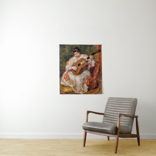 Renoir - Woman Playing the Guitar, Tapestry