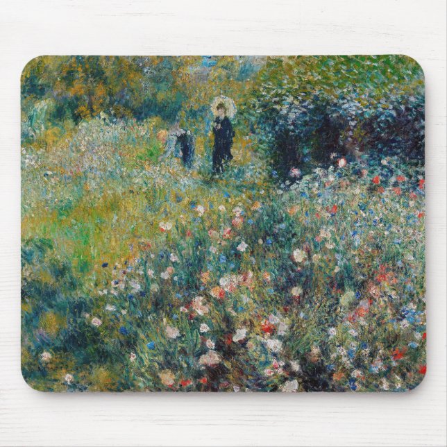 Renoir - Woman with a Parasol in a Garden Mouse Pad (Front)