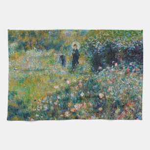 Renoir - Woman with a Parasol in a Garden Tea Towel