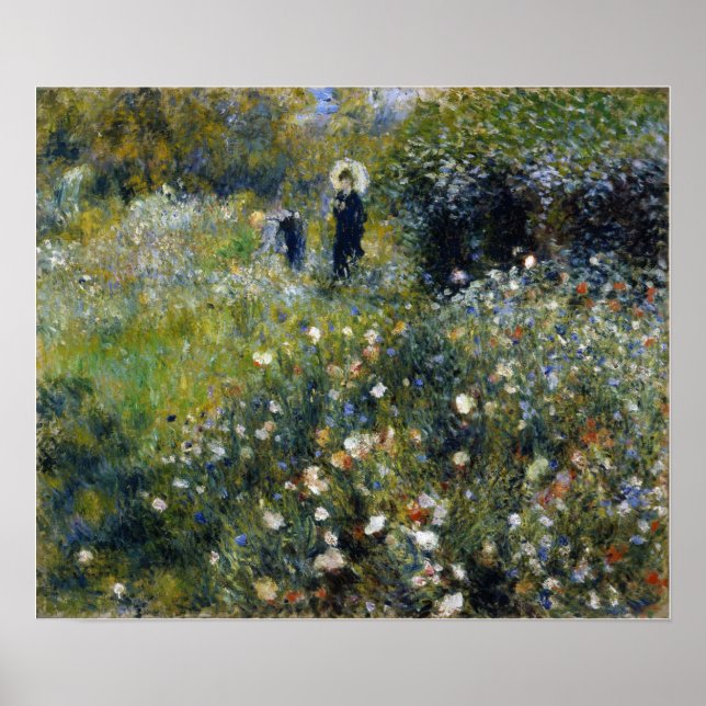 Renoir - Woman With Parasol In A Garden Poster (Front)