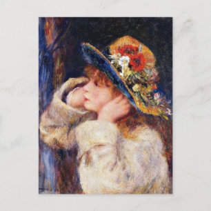 Renoir - Young Girl in a Hat  Postcard