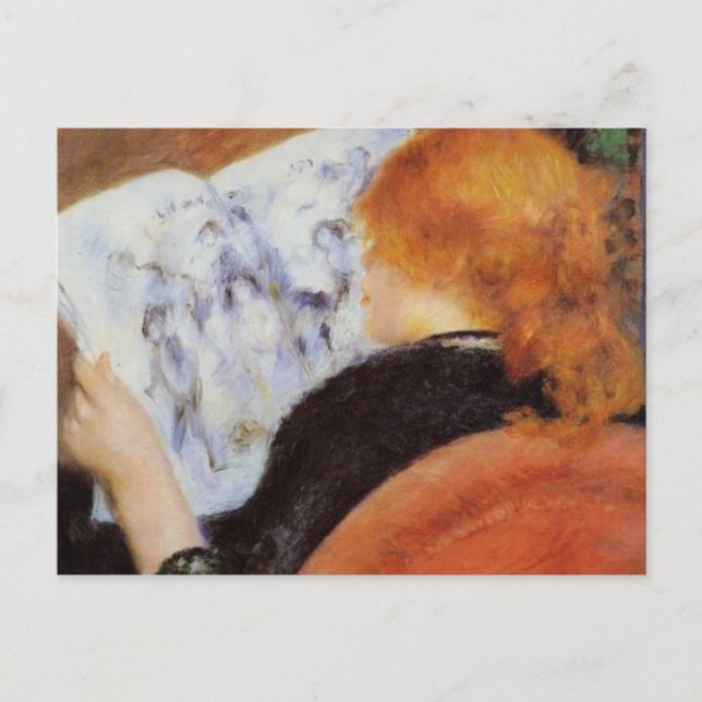 Renoir: Young Woman Reading Postcard (Front)