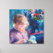 Renoir, Young Woman Sewing Stretched Canvas 