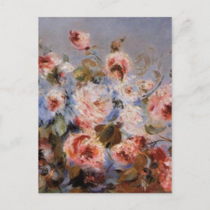 Renoir's A Bouquet of Roses Postcard