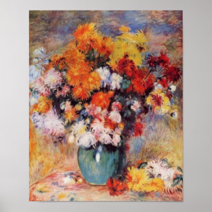 Renoir's A Vase of Tulips and Anemones Poster