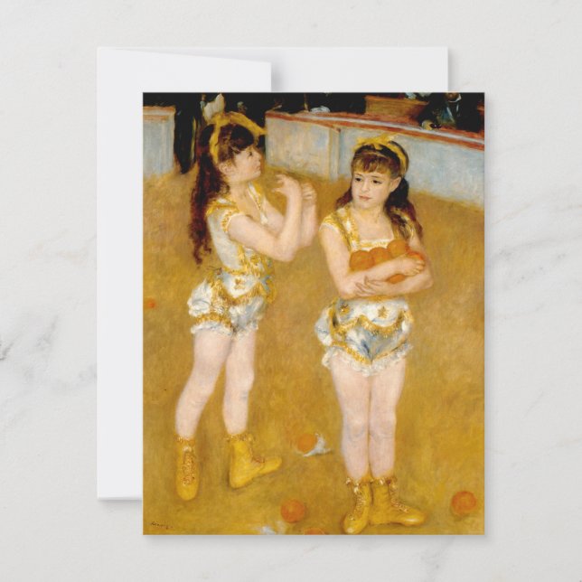 Renoir's Acrobats at the Cirque Fernando (1879) Invitation (Front)