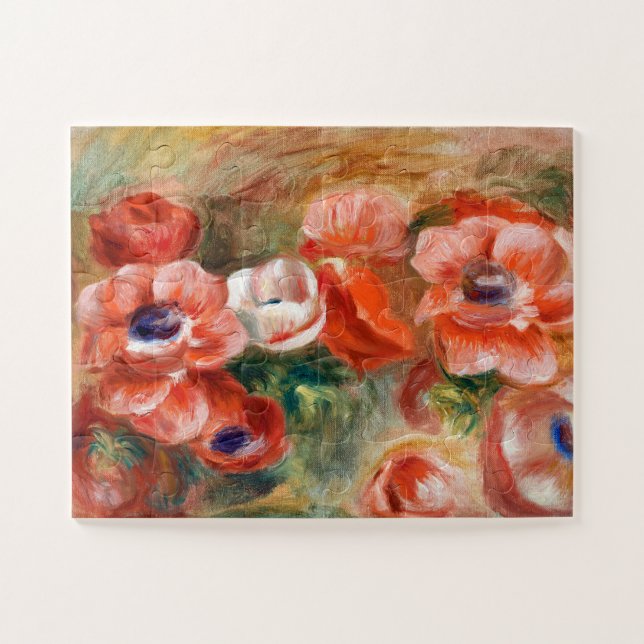 Renoir's Anemone Jigsaw Puzzle (Horizontal)