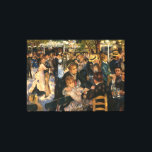 Renoir's Bal du moulin de la Galette (1876) Canvas Print<br><div class="desc">A classic impressionist Painting by Pierre-Auguste Renoir, artwork that has passed into the public domain and makes wonderful gifts and other products. Le de la Galette is a set of old mills in Paris, and was a popular destination for walkers and others on the late 19th century. The owners eventually...</div>