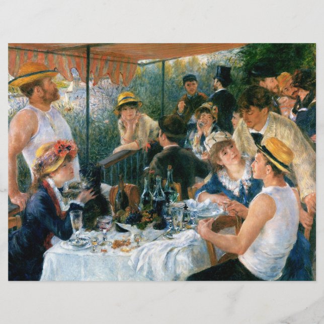 Renoir's Luncheon of the Boating Party (1881) Flyer (Front)