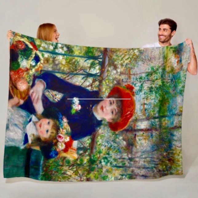 Renoir's Mother and Child  Fleece Blanket (Creator Uploaded)