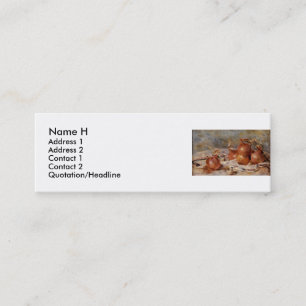 Renoir's Still Life with Onions (1881) Mini Business Card