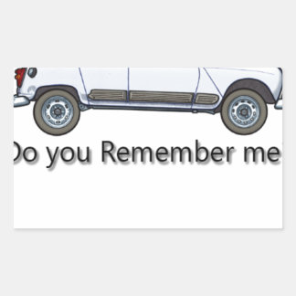 renoult 4 rectangular sticker