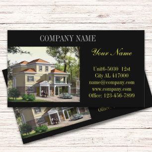 Renovation Construction Home Remodeling Realtor Business Card