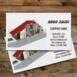 Renovation Handyman Construction architect Business Card
