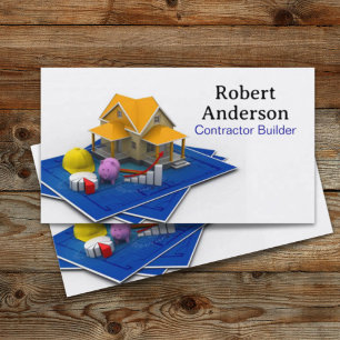 Renovation Home Remodeling Contractor Construction Business Card