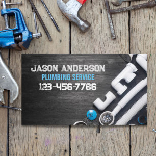 Renovation Pipe Handyman Pluming Service Plumber Business Card