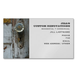Renovation / Remodeling / Restoration Magnetic Business Card