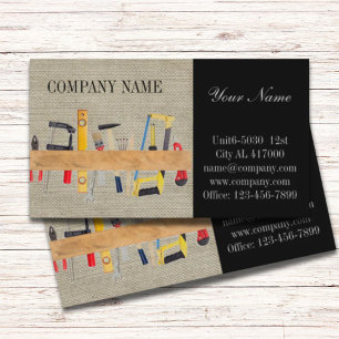 Renovation Tools Handyman Carpentry Construction Business Card