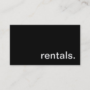 Rental Business Card