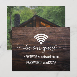 Rental Cabins Rustic Wifi Cards