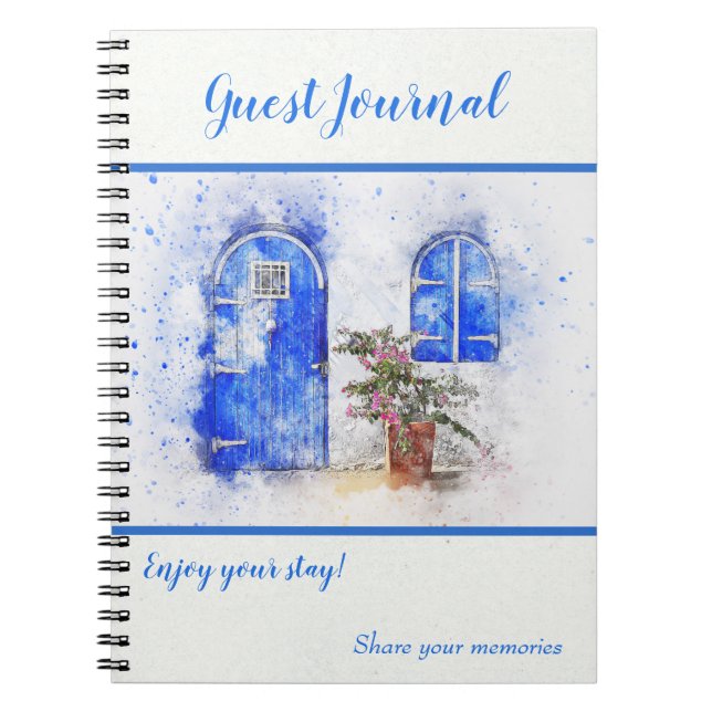 Rental Holiday Vacation Home Guest Book Journal (Front)