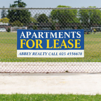 Rental lease business to rent signage banner