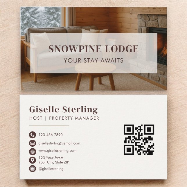 Rental Property Marketing QR Code Business Card (Creator Uploaded)