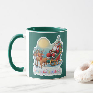 Rentierschlitten mit Rudi - Mug