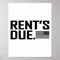 Rent's Due Work Hard Bodybuilder Weightlifting Tee