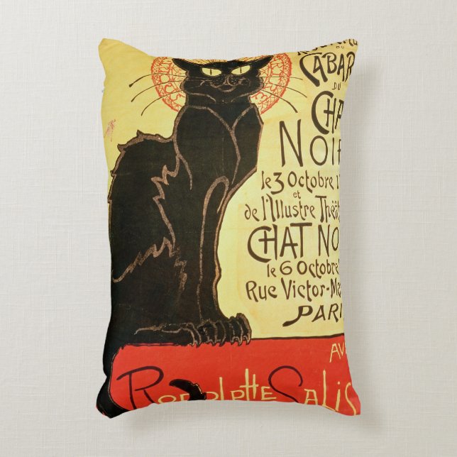 Reopening of the Chat Noir Cabaret, 1896 (colour l Decorative Cushion (Front(Vertical))