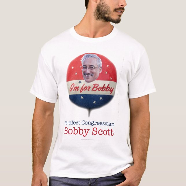 Rep. Bobby Scott for Congress "Button" 1 T-Shirt (Front)