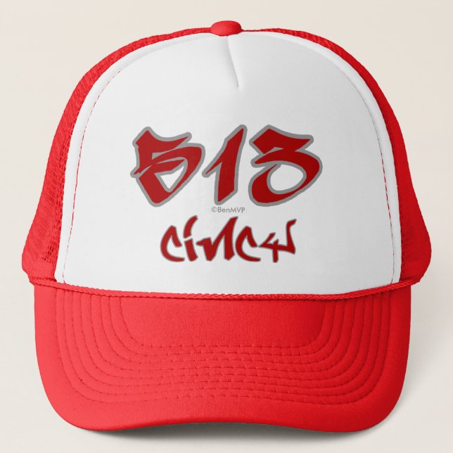 Rep Cincy (513) Trucker Hat (Front)