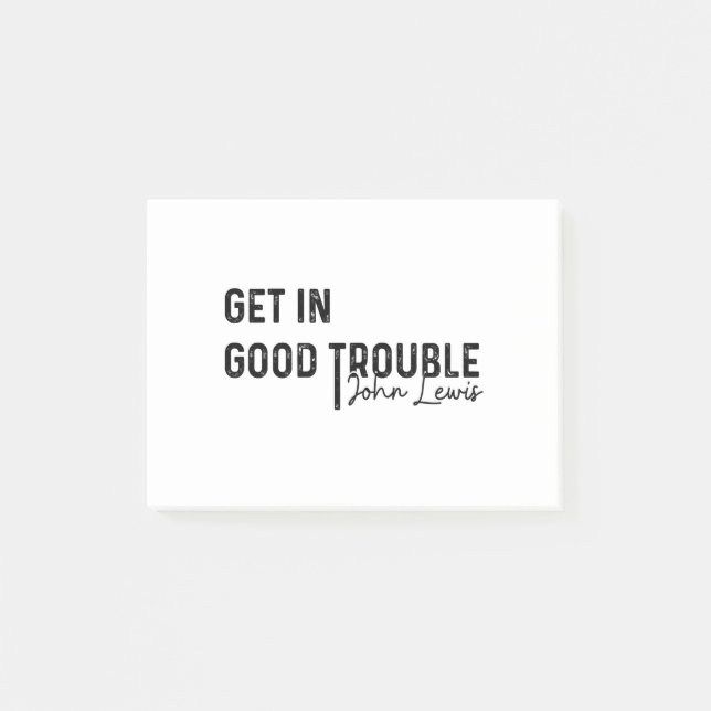 rep john lewis most memorable quotes, civil rights post-it notes (Front)