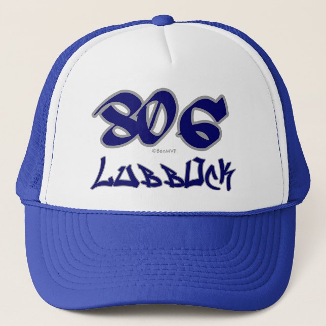 Rep Lubbock (806) Trucker Hat (Front)