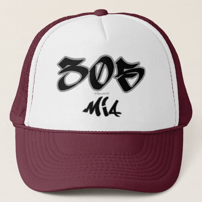 Rep MIA (305) Trucker Hat (Front)