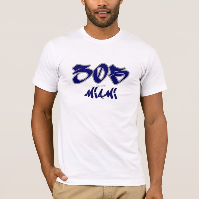 Rep Miami (305) T-Shirt (Front)