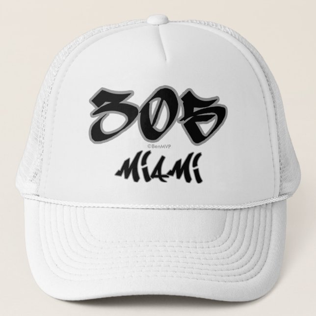 Rep Miami (305) Trucker Hat (Front)