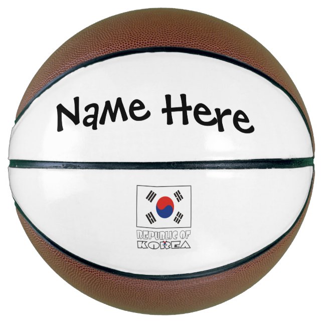 Rep. of Korea S South Korean Flag Personalised Nam Basketball (Front)
