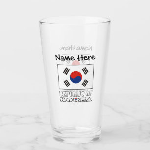 Rep. of Korea S South Korean Flag Personalised Nam Glass