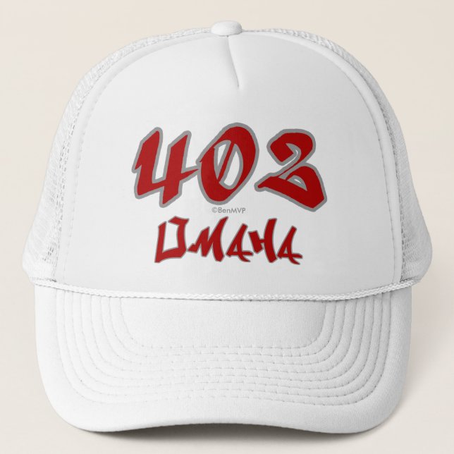 Rep Omaha (402) Trucker Hat (Front)