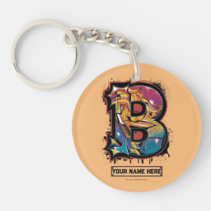 Rep Your Name: Customisable Graffiti Letter "B" Key Ring