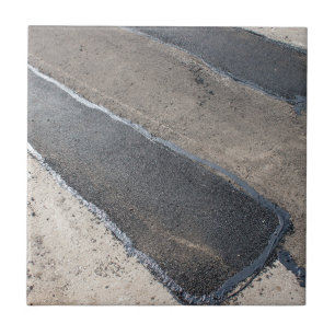 Repair pavement and laying new asphalt tile
