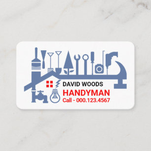 Repair Tools Building Roof Frame Business Card