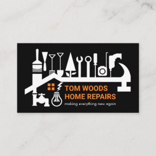 Repair Tools Building Roof Frame Business Card