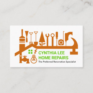 Repair Tools Building Roof Frame Business Card