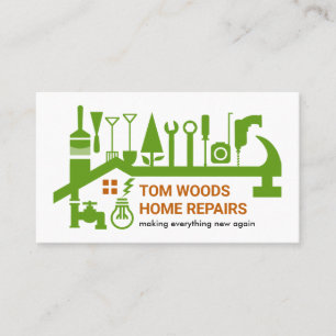 Repair Tools Building Roof Frame Business Card