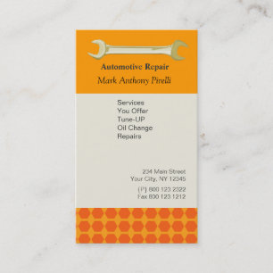 Repair Working Tool Card Wrench and Pattern