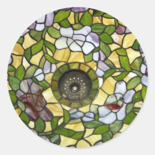 Repaired Tiffany Lamp 2 Classic Round Sticker