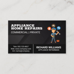 Repairman Appliance Fix Handyman Business Card