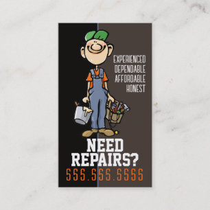 Repairman Handyman Fix-It Carpenter Painter Business Card
